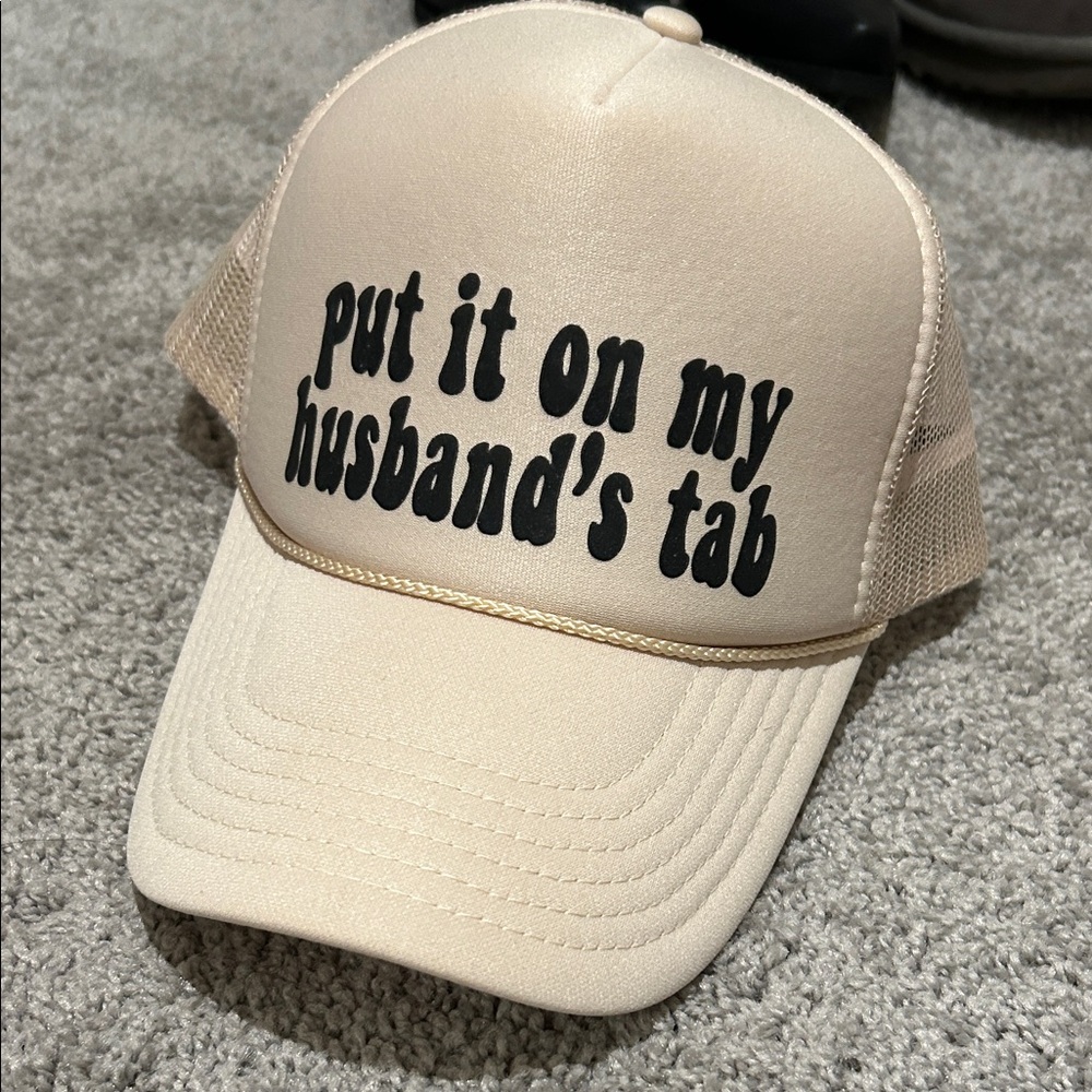 OTTO Cream Mesh Trucker Hat – “Put It on My Husband’s Tab”